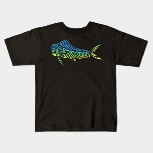 Tribal Mahi Mahi Kids T-Shirt